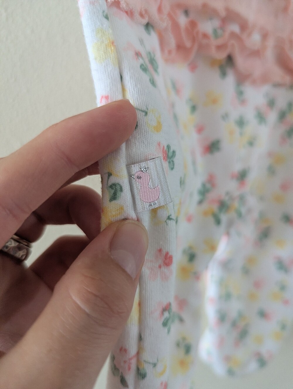 Ditsy Floral Ruffle Butt Pajamas - Picture 3 of 4
